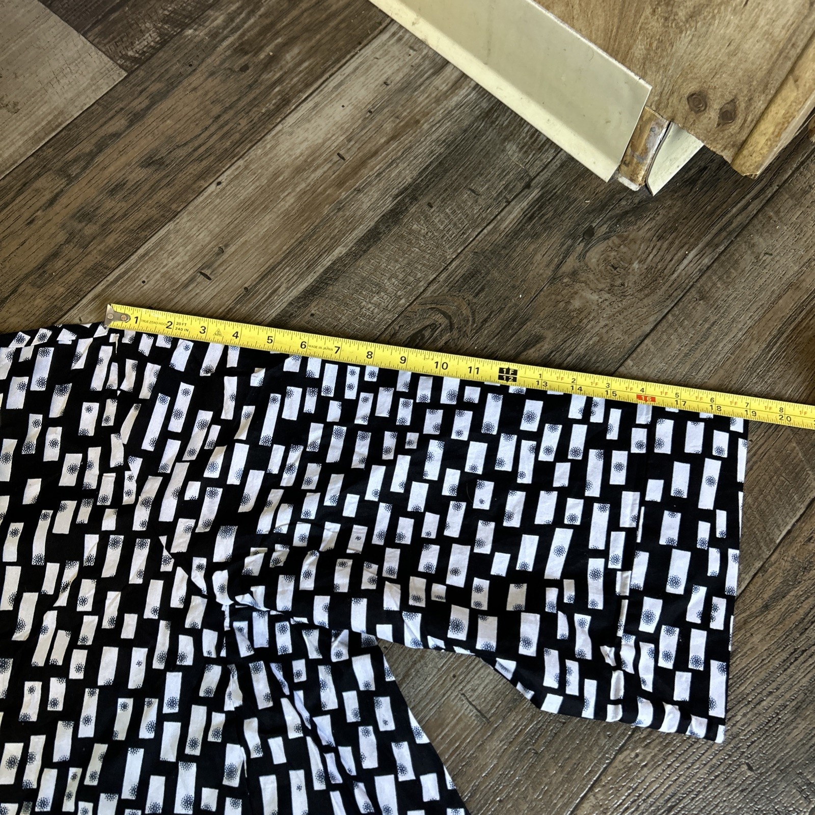 Brand New Zuri Sleeveless Maxi In Art Basil Black And White Shirt Dress 3x Long — image 6 of 6